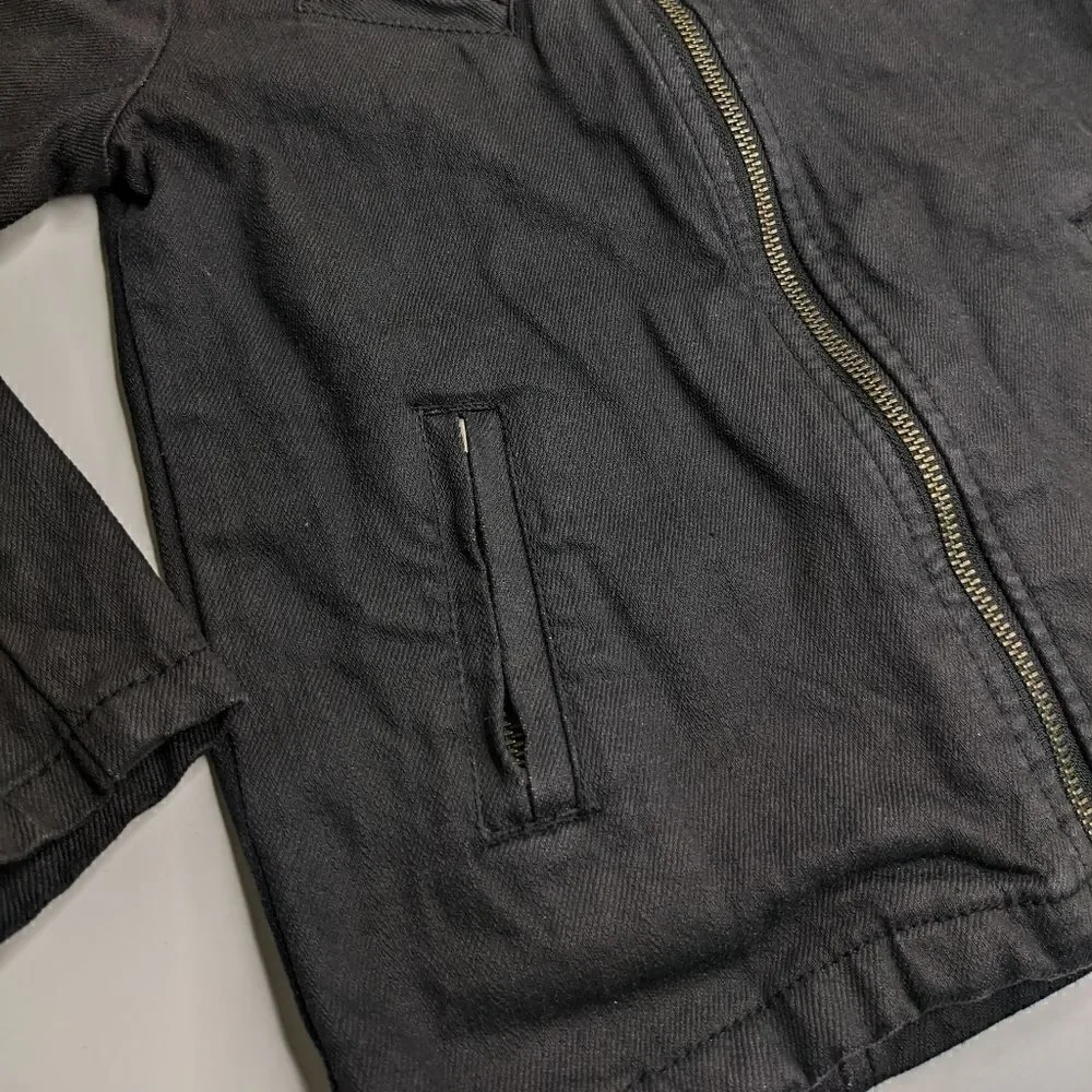 Art Class Black Zip Moto Jacket size XS